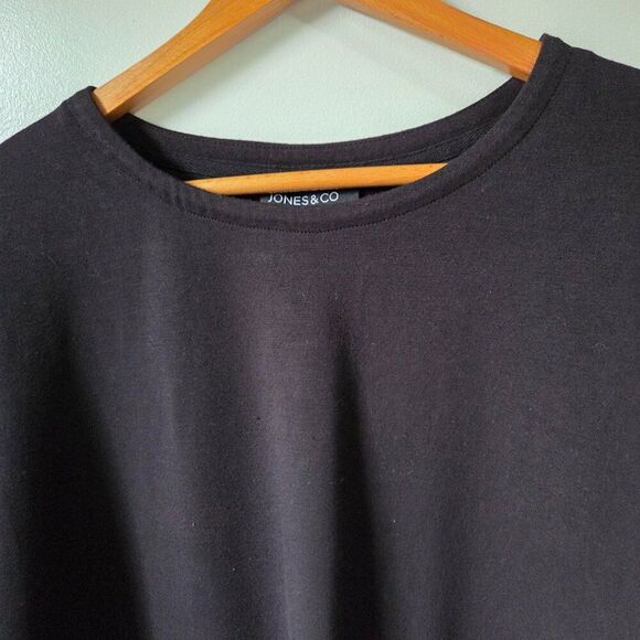 EUC JONES & CO JONES NEW YORK BLACK LARGE POCKETS MINIMALIST TOP SIZE 1X - Picture 5 of 13